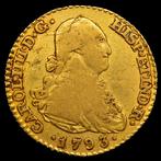 Spanje. Carlos IV. 1 Escudo 1793 - Madrid MF (Zonder, Postzegels en Munten