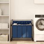 vidaXL Wassorteerder met 4 zakken staal blauw, Huis en Inrichting, Verzenden, Nieuw
