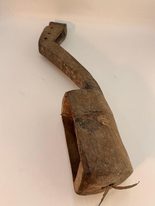 Oude Afrikaanse ceremoniële harp of citer – uit hout en leer, Antiek en Kunst, Kunst | Niet-Westerse kunst