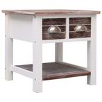 vidaXL Bijzettafel 40x40x40 cm paulowniahout bruin, Verzenden, Nieuw