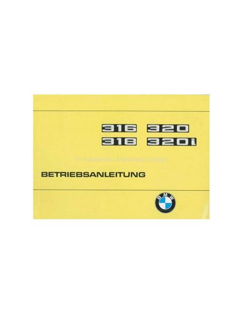 1977 BMW 3 SERIE INSTRUCTIEBOEKJE DUITS, Autos : Divers, Modes d'emploi & Notices d'utilisation, Enlèvement ou Envoi