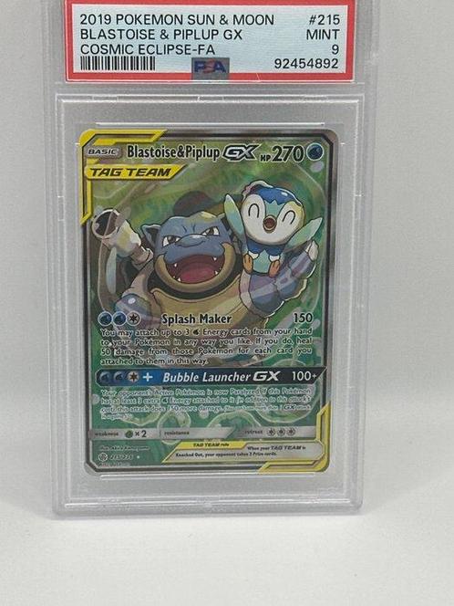 Pokémon - 1 Graded card - blastoise & piplup tag team - PSA, Hobby en Vrije tijd, Verzamelkaartspellen | Pokémon