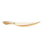 Bicolor gouden broche met zirconia (zoetwater parel), Gebruikt, Overige kleuren, Ophalen of Verzenden, Met edelsteen