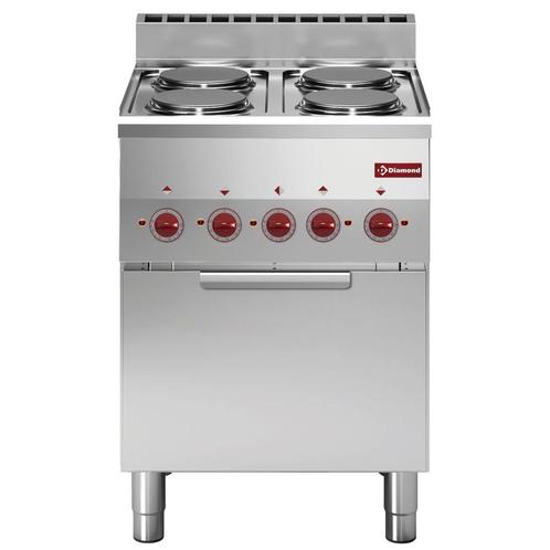 Fornuis + Heteluchtoven | PRO 600 | Elektrisch | 4, Zakelijke goederen, Horeca | Keukenapparatuur, Nieuw in verpakking, Verzenden