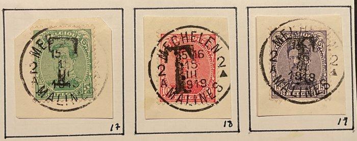 België 1914/1930 - Strafportzegels met T opdruk - op diverse, Postzegels en Munten, Postzegels | Europa | België