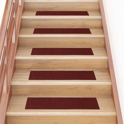 vidaXL Trapmatten zelfklevend 30 st 76x20 cm rechthoekig, Doe-het-zelf en Bouw, Ladders en Trappen, Nieuw, Verzenden