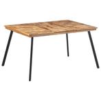 vidaXL Eettafel 148x97x76 cm massief teakhout, Verzenden, Nieuw