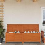 vidaXL Tuinbox 198,5x50x56,5 cm massief vurenhout bruin, Tuin en Terras, Verzenden, Nieuw