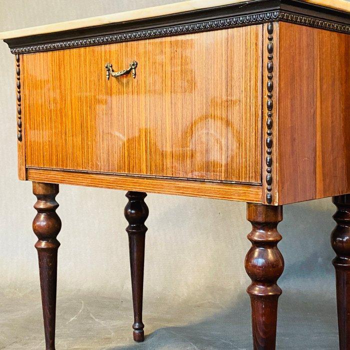 Kabinet - Hout, Marmer, Italiaanse ambachten uit het begin, Antiek en Kunst, Kunst | Designobjecten