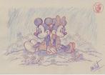 Millet - 1 Original colour drawing - Mickey and Minnie Mouse
