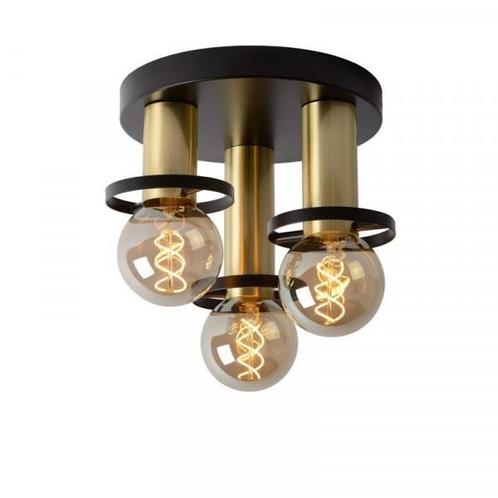 Lucide ANAKA - Plafonnière - Ø 30 cm - E27 - Zwart, Huis en Inrichting, Lampen | Losse lampen, Nieuw, Verzenden