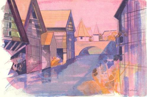 Camille Hilaire (1916-2004) - La weiss à kaysersberg, Antiek en Kunst, Antiek | Overige Antiek