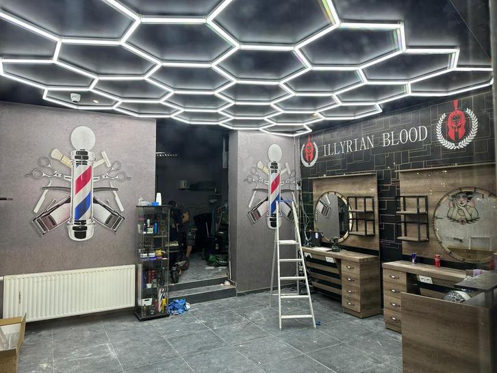 Eclairage led hexagonal  salon de coiffure etc ....., Doe-het-zelf en Bouw, Bouwverlichting, Verzenden