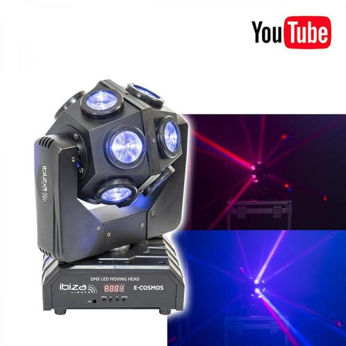 Ibiza Light E-cosmos 4-in-1 RGBW LED Moving Head 12x10W DMX, Muziek en Instrumenten, Licht en Laser