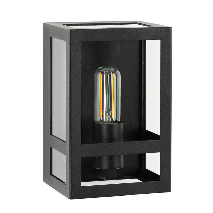Strak & modern City Muurlamp Zwart Buitenverlichting, Tuin en Terras, Buitenverlichting, Verzenden
