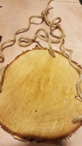 Boomstamschijf Berkenschijf rond ca. 20 cm, Huis en Inrichting, Woonaccessoires | Kunstplanten en Kunstbloemen, Nieuw