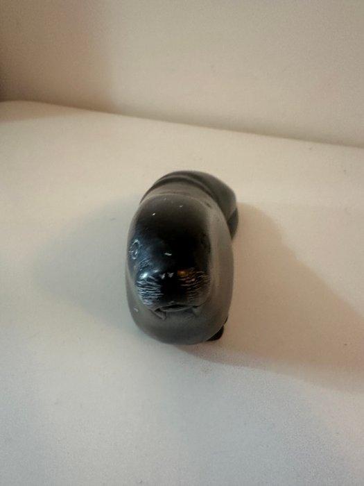 sculptuur, Foca - 9 cm - Steen, zeepsteen - 1980, Antiek en Kunst, Curiosa en Brocante