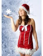 Kerstvrouw sexy verkleed jurk Jingle bells, Nieuw, Ophalen of Verzenden