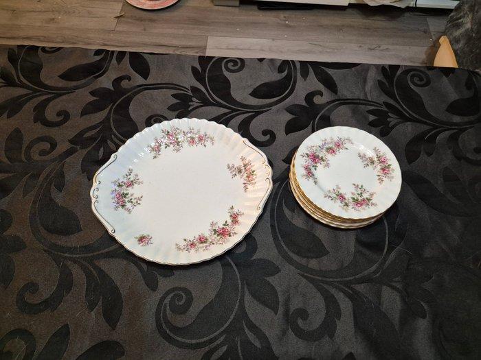 Royal Albert - Gebak/taartset (7) - Lavender Rose -, Antiek en Kunst, Antiek | Meubels | Tafels