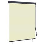 vidaXL Rolgordijn voor buiten 140x250 cm crème, Huis en Inrichting, Stoffering | Gordijnen en Lamellen, Verzenden, Nieuw