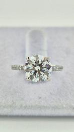 Ring - 14 karaat Witgoud - 2.28ct. tw. Diamant (Lab-grown) -, Handtassen en Accessoires, Ringen, Nieuw