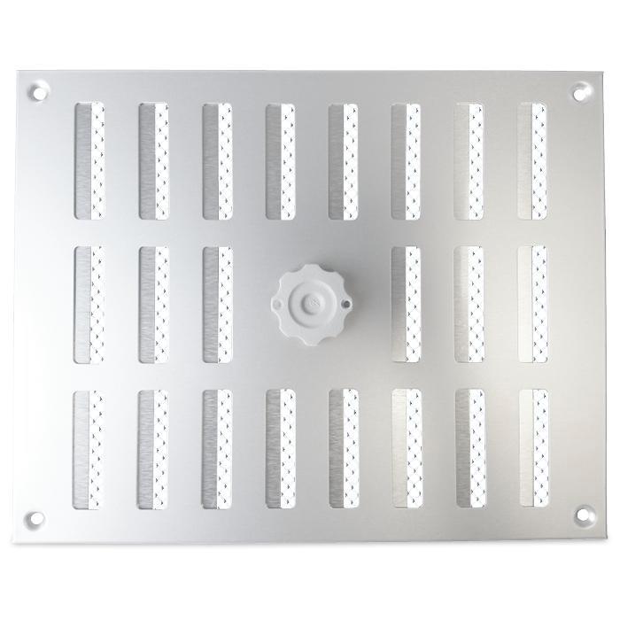 Aluminium afsluitbaar schuifrooster opbouw 245 x 195mm, Doe-het-zelf en Bouw, Ventilatie en Afzuiging, Nieuw, Verzenden