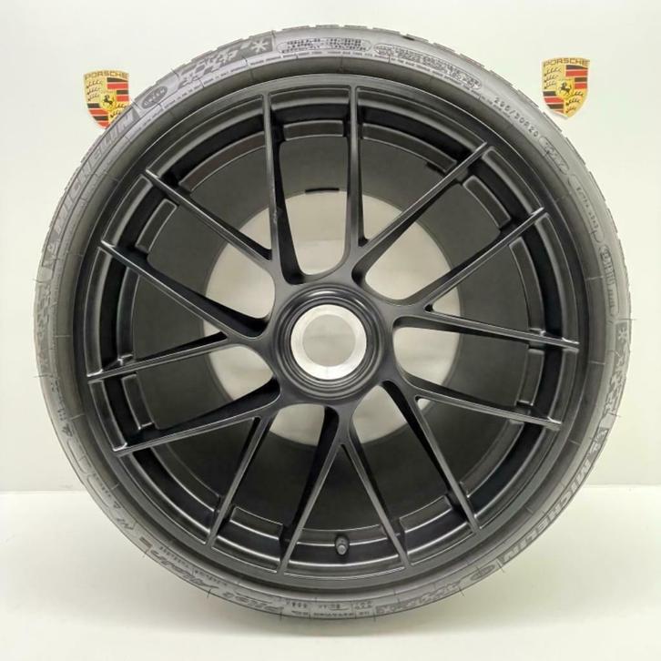 Porsche 991 GTS (MK II) ORIGINELE 20 met banden(7/8 mm), Auto-onderdelen, Banden en Velgen, 20 inch, 305 mm, Personenwagen, Gebruikt