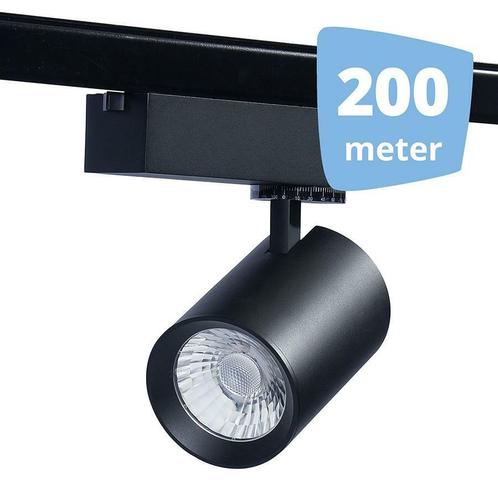 *TIP*  LED RAILVERLICHTING EOS zwart 200 SPOTS + 200M RAILS, Zakelijke goederen, Kantoor en Winkelinrichting | Winkel en Inventaris