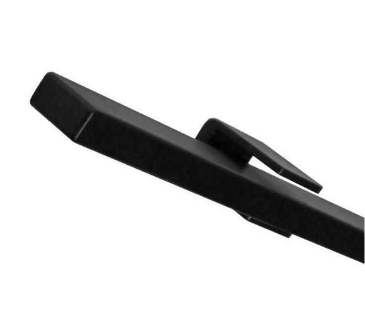 Zwarte trapleuning plat 40x20 mm 120 cm, Doe-het-zelf en Bouw, Ladders en Trappen, Ophalen of Verzenden