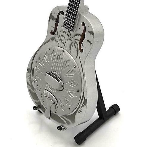 Miniatuur Gretsch Resophonic gitaar met gratis standaard, Collections, Cinéma & Télévision, Envoi