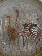 Bord (2) - Messing - Cloisonné emaille platen