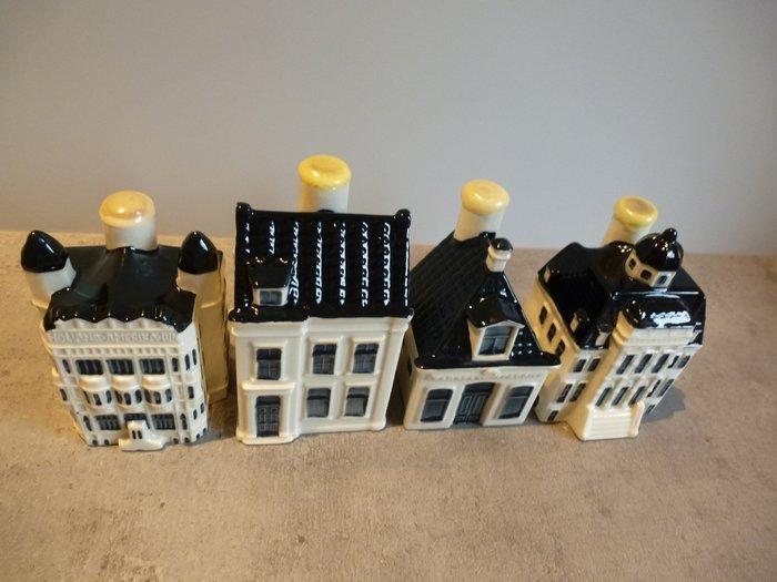 KLM-huisje - Vier KLM/Bols huisjes nr 97, 98, 99 en, Antiek en Kunst, Antiek | Wandborden en Tegels
