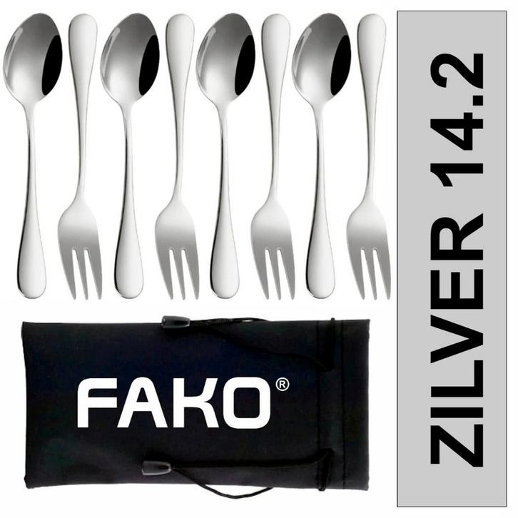 Fako Bijoux - Gebak Bestek / Dessert Bestek Classic - 14cm -, Huis en Inrichting, Keuken | Bestek, Verzenden