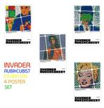 Space Invader - Invader Rubikcubist Exhibition Poster Set +