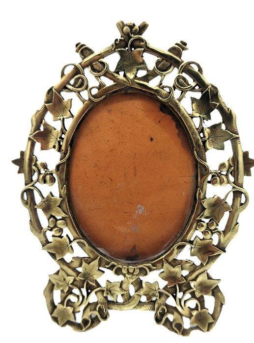 Fotolijst - Brons - versierd, Antiquités & Art, Curiosités & Brocante