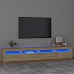 vidaXL Tv-meubel met LED-verlichting 240x35x40 cm sonoma, Verzenden, Nieuw