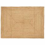 vidaXL Gebied Tapijt Beige 140 x 200 cm Jute, Verzenden, Nieuw