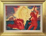 Aligi Sassu (1912-2000) - Poseidone dona cavallo a Athena