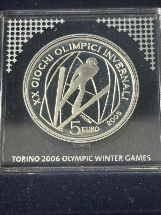 Italië. 5 Euro / 10 Euro 2006 Torino Olympic Winter Games, Postzegels en Munten, Munten | Europa | Euromunten