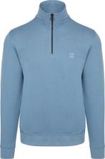 BOSS Zetrust Half Zip Trui Blauw maat Maat 52/54 (L) Heren, Maat 52/54 (L), BOSS, Nieuw, Verzenden