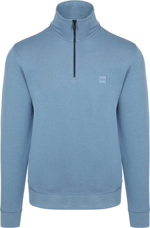 BOSS Zetrust Half Zip Trui Blauw maat Maat 52/54 (L) Heren, Kleding | Heren, Truien en Vesten, Blauw, Nieuw, Maat 52/54 (L), Verzenden