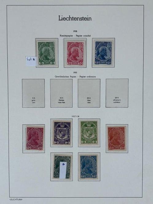 Liechtenstein 1912/1995 - Collection dans 2 albums, Postzegels en Munten, Postzegels | Europa | België
