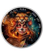Mexico. 1 Onza 2024 - Dia de los Muertos OCELOTL WARRIOR, 1
