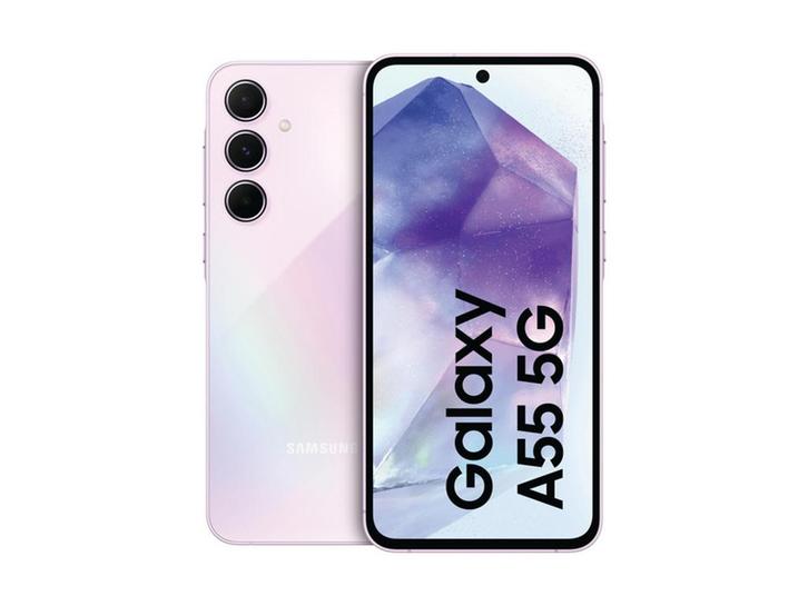 SAMSUNG Galaxy A55 5G - 128 GB - Exynos 1480 - Lila, Télécoms, Téléphonie mobile | Samsung, Envoi