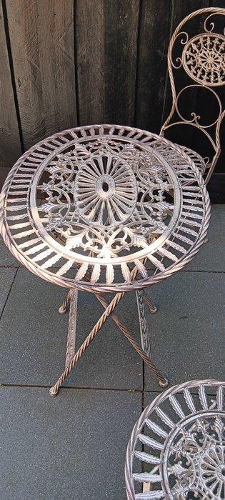 Ensemble de sièges (3) - Fer - ensemble de bistrot de jardin, Antiek en Kunst, Curiosa en Brocante