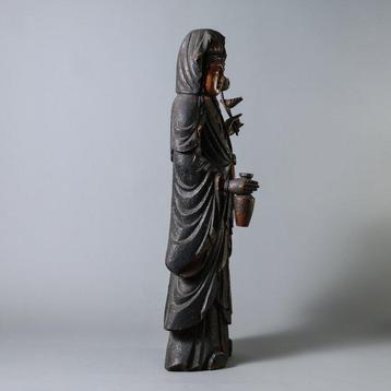 H:90cm - Statue of Kwan Yin (Guanyin) – Inlaid with