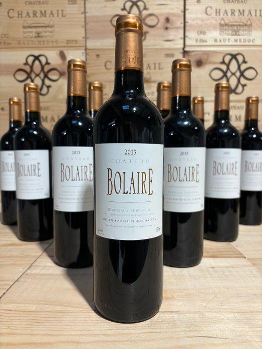 2013 Château Bolaire - Bordeaux - 12 Flessen (0.75 liter), Verzamelen, Wijnen