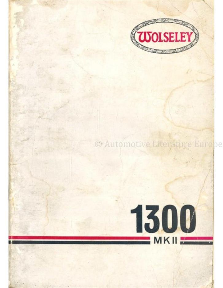 1969 WOLSELEY 1300 MKII INSTRUCTIEBOEKJE ENGELS, Auto diversen, Handleidingen en Instructieboekjes