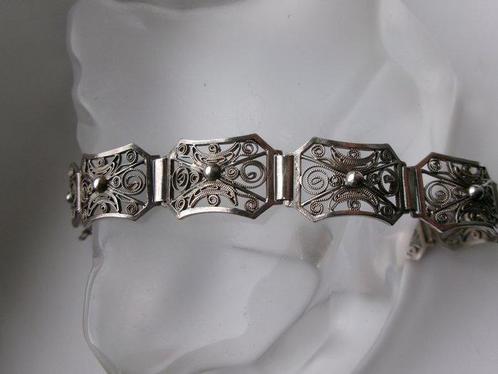 Argent - Bracelet - Filet de style Art nouveau, Antiek en Kunst, Kunst | Designobjecten