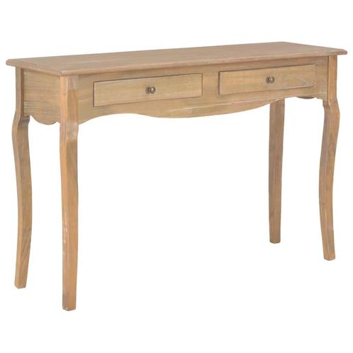 vidaXL Table console avec 2 tiroirs 120x35x76 cm Bois de, Huis en Inrichting, Tafels | Salontafels, Verzenden